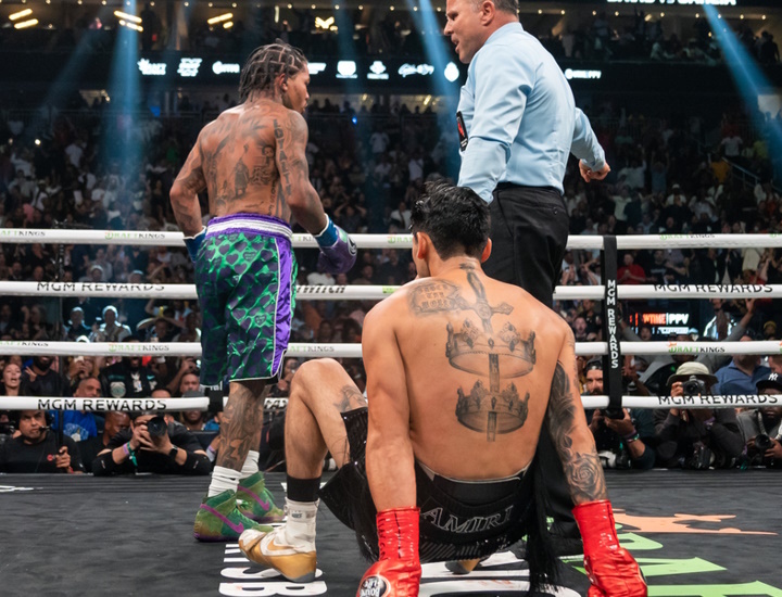 Photos Gervonta Davis Knocks Out Ryan Garcia in Seven HUGE Gallery
